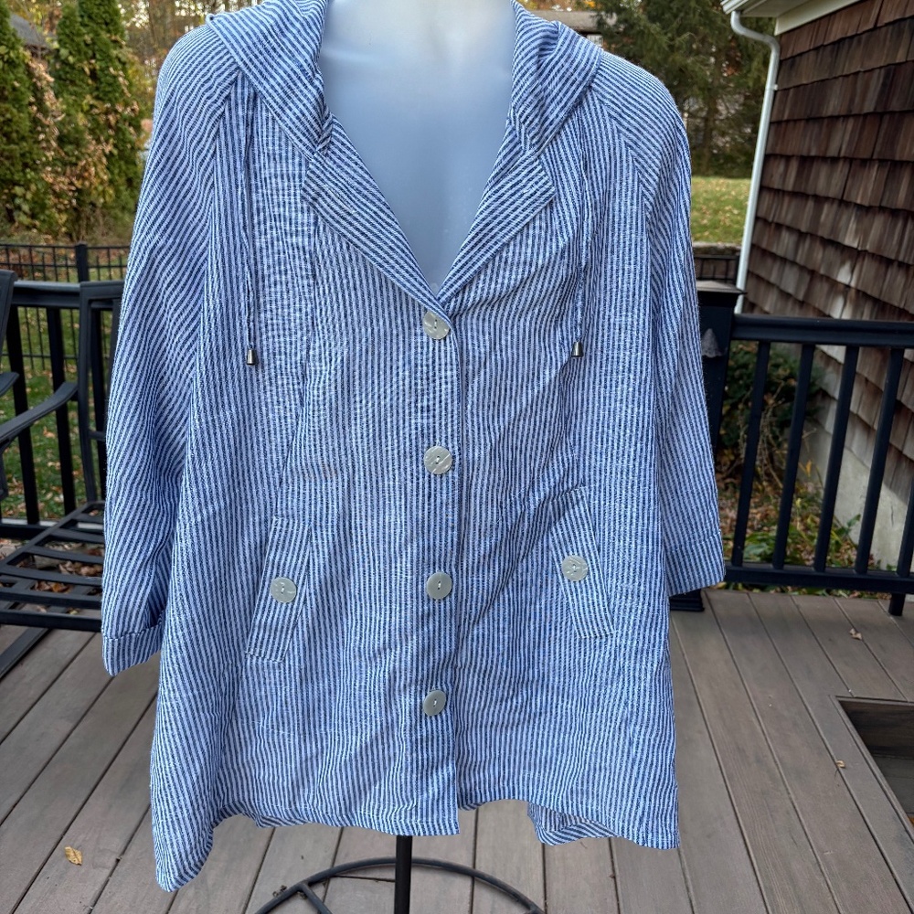 Jones & Co, Jones New York hooded jacket  size 2X-3X